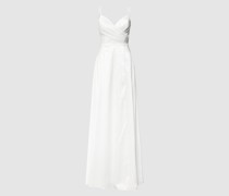 Brautkleid in Wickel-Optik