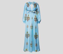 Maxikleid mit Allover-Muster