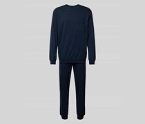 Pyjama mit Brusttasche Modell 'Comfort Essentials'