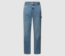 Baggy Fit Jeans mit Label-Detail