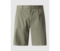 Chino-Shorts mit Bundfalten