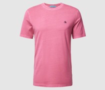 T-Shirt mit Label-Stitching