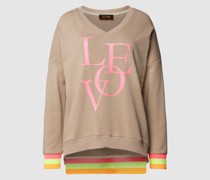 Sweatshirt mit Statement-Print Modell 'LOVE'