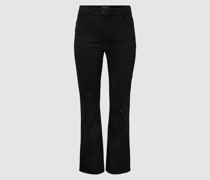 PLUS SIZE High Waist Jeans mit Label-Patch Modell 'CARSALLY'