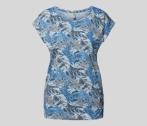 T-Shirt mit floralem Allover-Print Modell 'Galina'