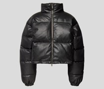 Lederjacke mit Steppnähten