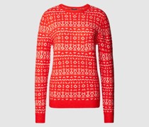 Strickpullover mit Allover-Muster