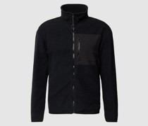 Sweatjacke mit Stehkragen