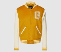 College-Jacke mit Label-Stitching Modell 'Charles'