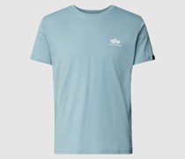 T-Shirt mit Label-Print Modell 'BASIC'