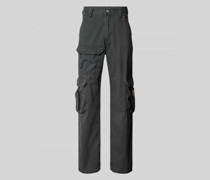 Loose Fit Cargohose mit Label-Patch Modell 'STAY LOOSE'