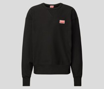 Sweatshirt mit Label-Detail