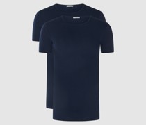 T-Shirt mit Stretch-Anteil im 2er-Pack