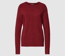 Strickpullover mit gerippten Abschlüssen