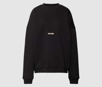Oversized Sweatshirt mit Label-Stitching Modell 'Sold Out'