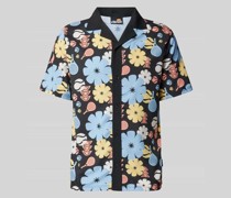 Regular Fit Freizeithemd mit floralem Print Modell 'LUMI'