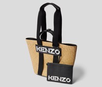 Strandtasche in Flecht-Optik