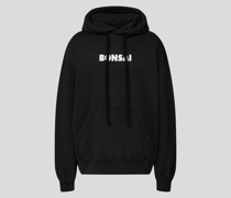 Oversized Hoodie mit Label-Print
