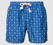 Badehose mit Allover-Muster Modell 'LIGHTING'