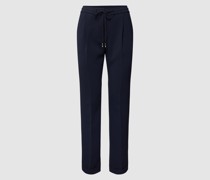 Regular Fit Bundfaltenhose mit elastischem Bund Modell 'Tariyana'
