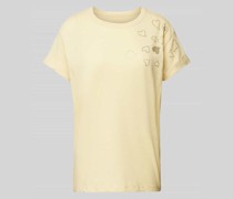 T-Shirt mit Strasssteinbesatz Modell 'ANYA'