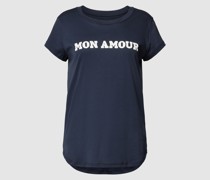 T-Shirt mit Statement-Print Modell 'MON AMOUR'
