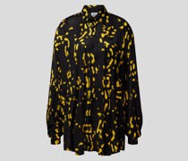 Longbluse mit Allover-Muster