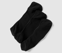 Füßlinge mit Label-Details im 3er-Pack