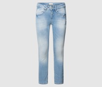 Jeans mit Label-Patch Modell 'NELE'