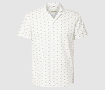 Freizeithemd mit Allover-Motiv-Print Modell 'MINI PALM'