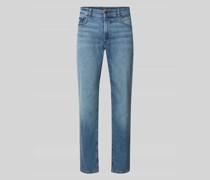 Regular Fit Jeans in unifarbenem Design Modell 'HOUSTON'