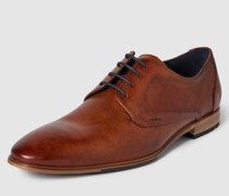 Derby-Schuhe mit feinem Strukturmuster Modell 'GALANT'