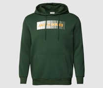 PLUS SIZE Hoodie mit Label-Print Modell 'ECORP'