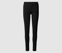 Mid Rise Skinny Fit Jeans mit Label-Patch Modell 'NORA'