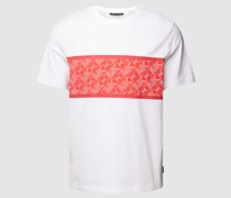 T-Shirt mit Label-Print Modell 'KORS MESH STRIPE'