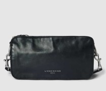 Handtasche mit Label-Details Modell 'Clarice'
