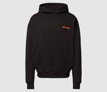 Oversized Hoodie mit Label-Print Modell 'FURBER'
