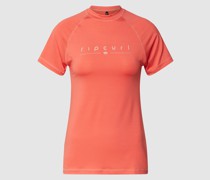 T-Shirt mit Label-Print