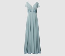 Abendkleid mit Flügelärmeln