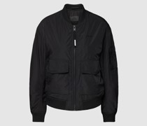 Jacke mit Label-Print Modell 'Nova'