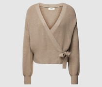 Strickjacke in Wickel-Optik Modell 'MALENA'
