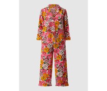 Pyjama mit Allover-Muster Modell 'Charmeuse'