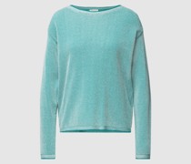 Strickpullover mit fein strukturiertem Design