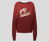 Sweatshirt mit Label-Print