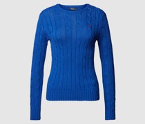 Strickpullover mit Logo-Stitching Modell 'JULIANNA'
