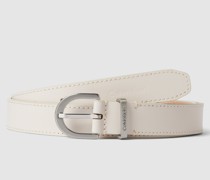 Ledergürtel mit Dornschließe in metallic Modell 'MUST'