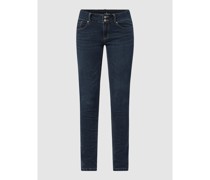 Slim Fit Jeans mit Viskose-Anteil Modell 'Tummyless'
