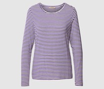 Longsleeve mit Streifenmuster und Rundhalsausschnitt