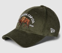 Cap aus Cord mit Motiv-Stitching Modell '9FORTY®'