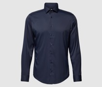Slim Fit Business-Hemd mit Kentkragen